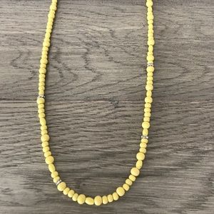 J Crew Factory yellow beaded necklace